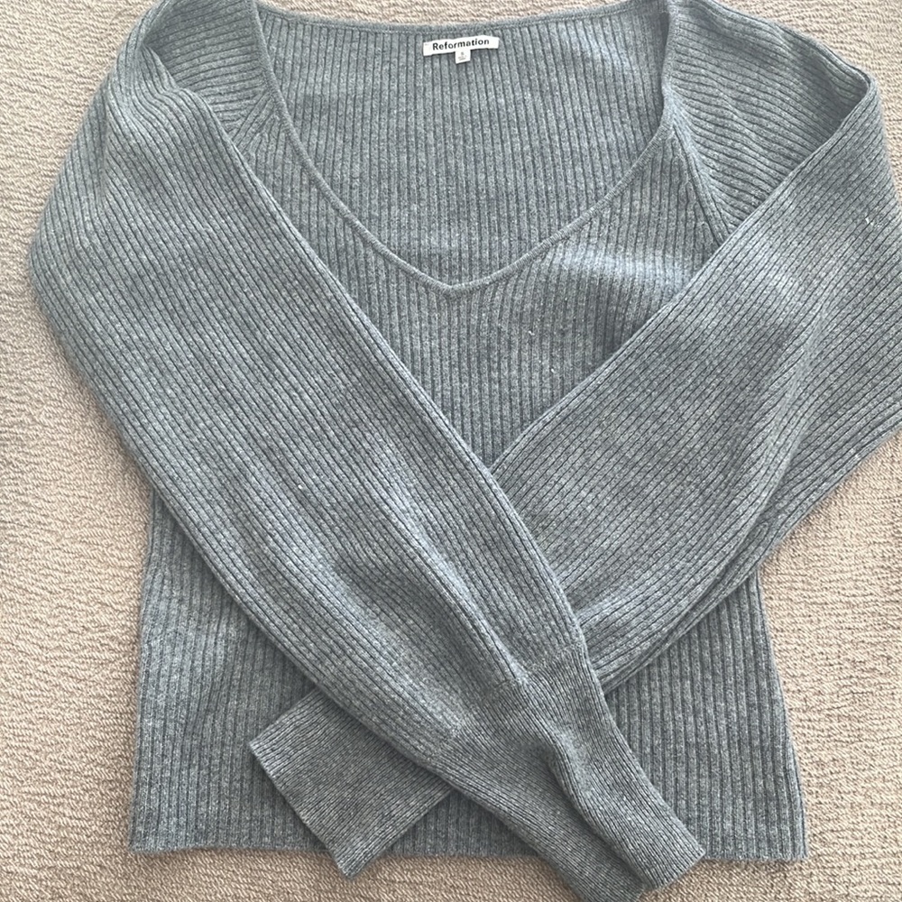 Reformation cashmere hart sweater.  Like new size small
